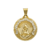 Ohun orin Meji Caridad de Cobre Medallion Pendanti (14K)