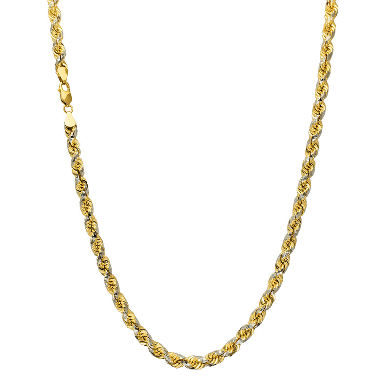 Two-Tone DC Solid Rope Chain (14K)