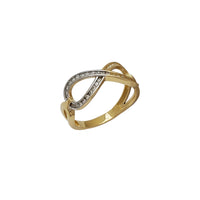 Циркониевое кольцо с символом бесконечности (14K)