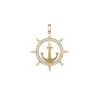 Anchor Ship Steering Pendant (14K)