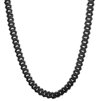 Black Ice Monaco Edge Chain (Silver)