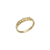 Zirconia Wedding Band Ring (14K)
