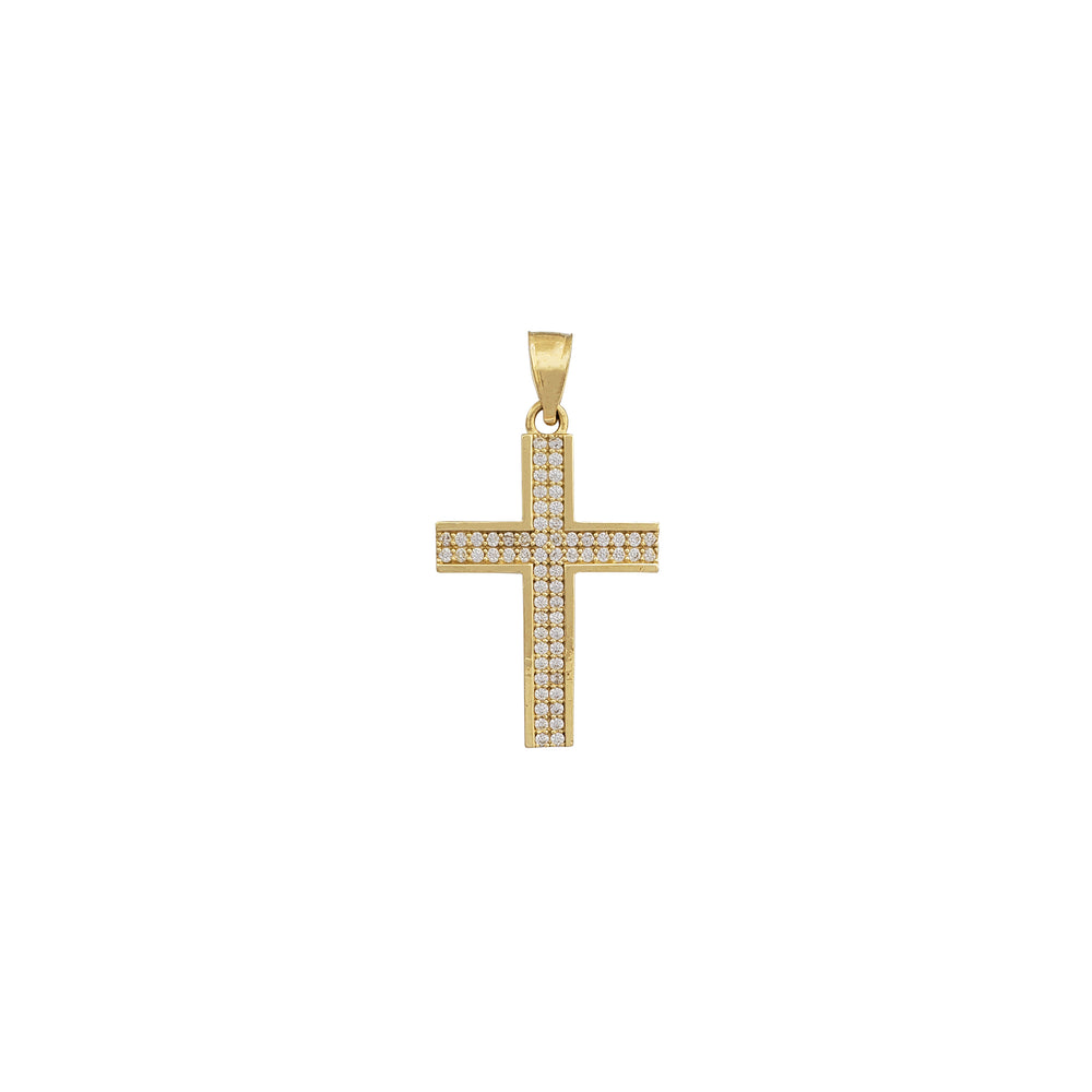Zirconia Cross Pendant (14K)