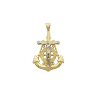 Jesus Crucified Anchor Pendant (10K)