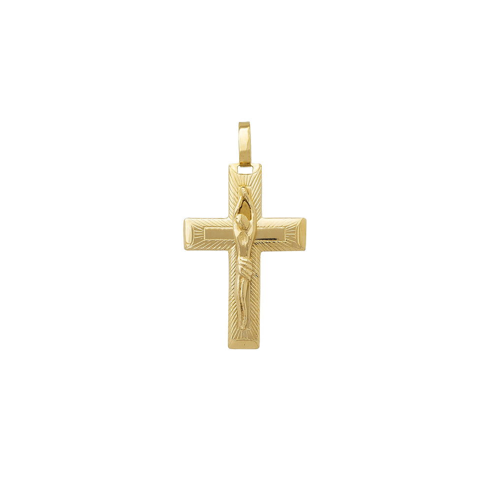 Radiant Crucifix Pendant (14K)