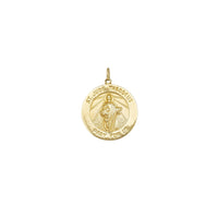 St. Jude Thaddeus Round Pendant (14K)