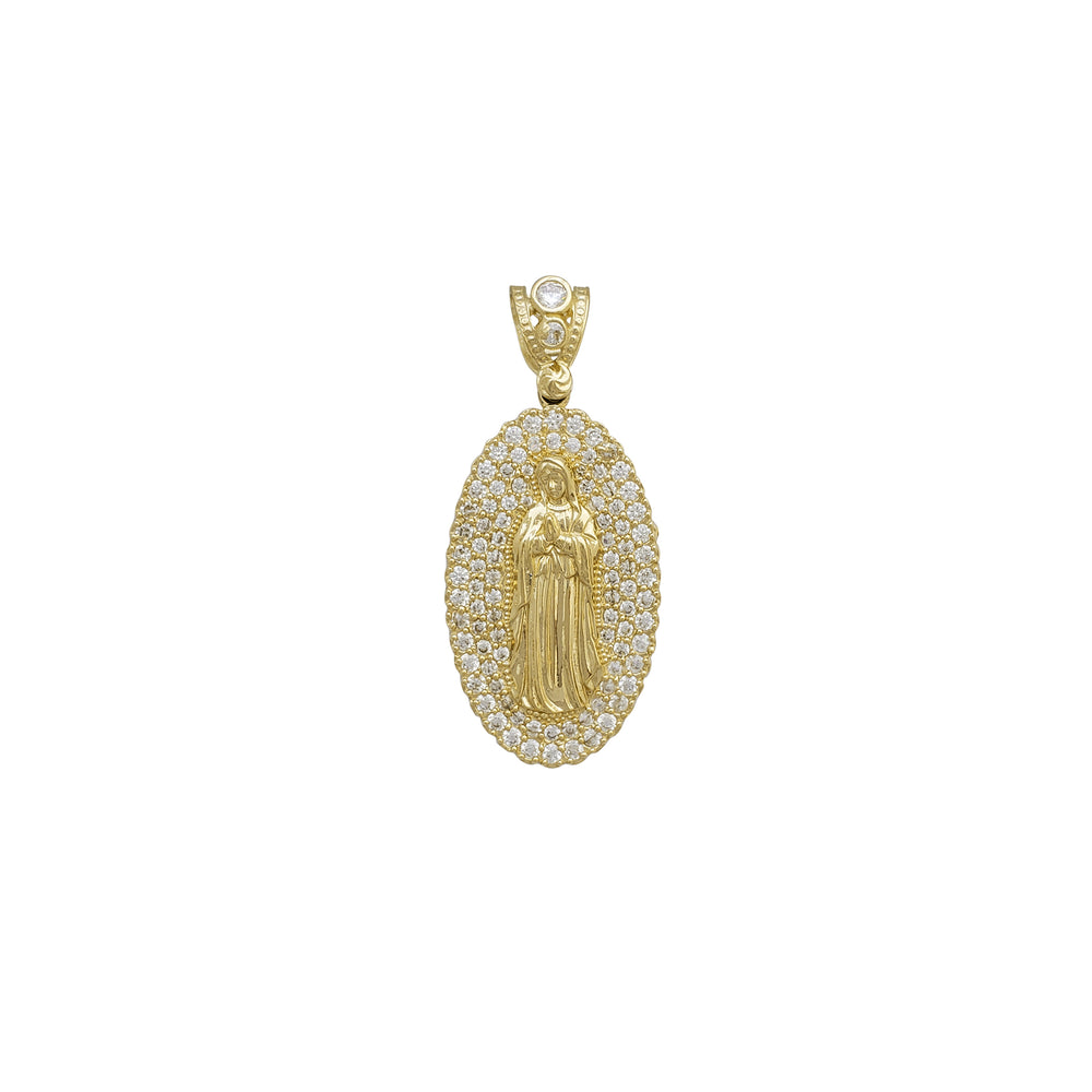 Icy Virgin Mary Pendant (14K)