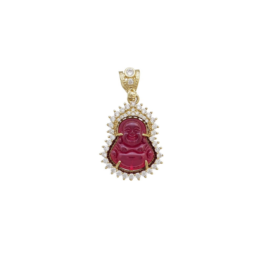 Red Buddha Pendant (14K)