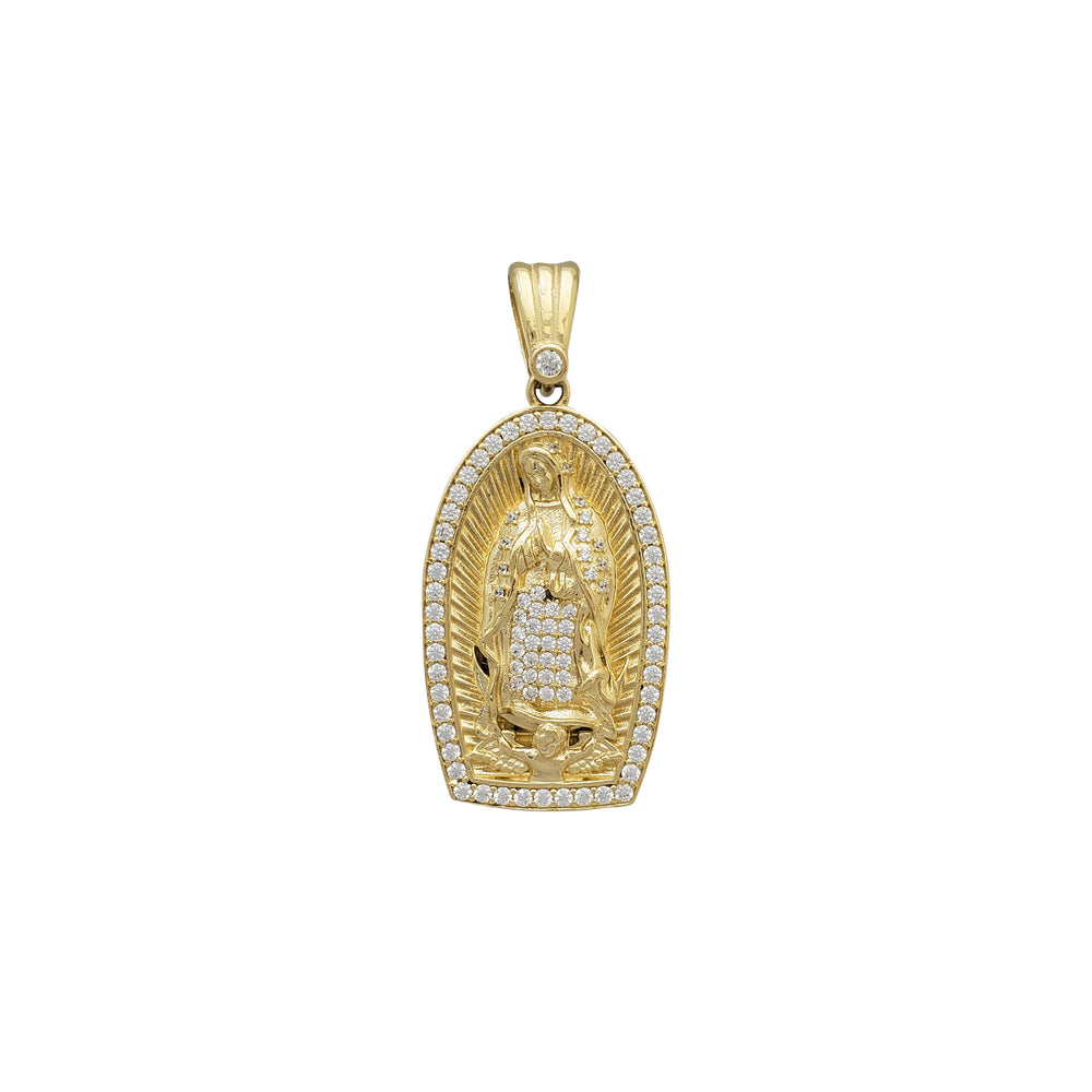 Zirconia Virgin Mary Pendant (14K)