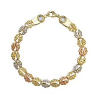 Tricolor Fancy Bracelet (14K).