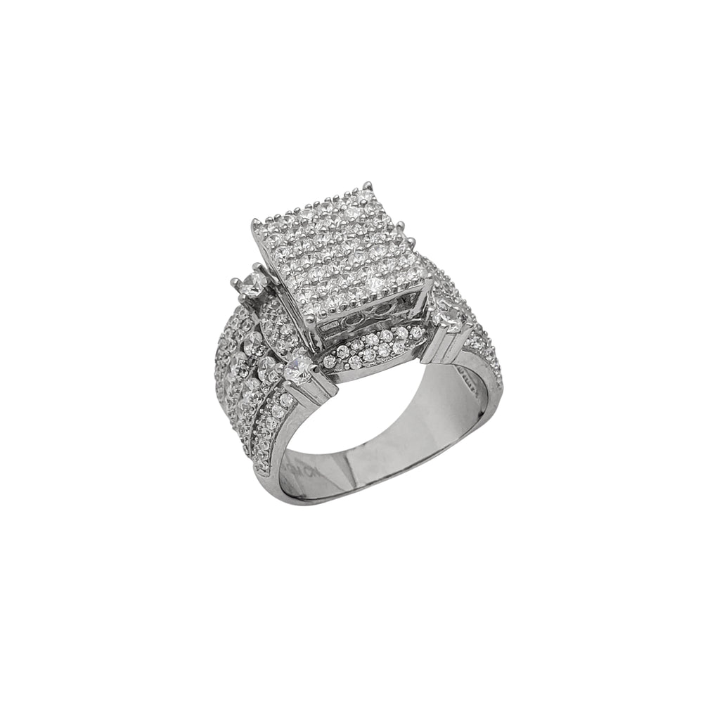 Iced-Out Men's Ring (Silver)