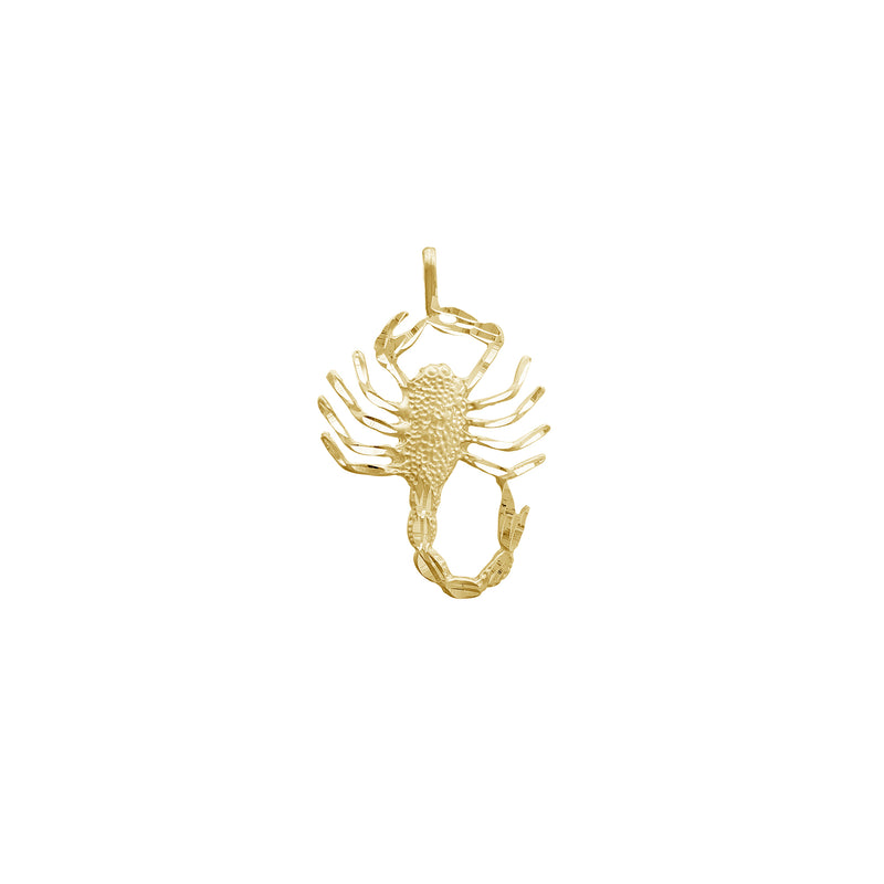 Diamond-cut Scorpion Pendant (14K)