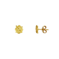 Diamond Cut Stud Earrings (24K)