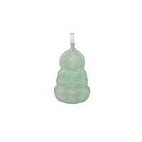 Jade Guan Yin Goddess Pendant (14K)