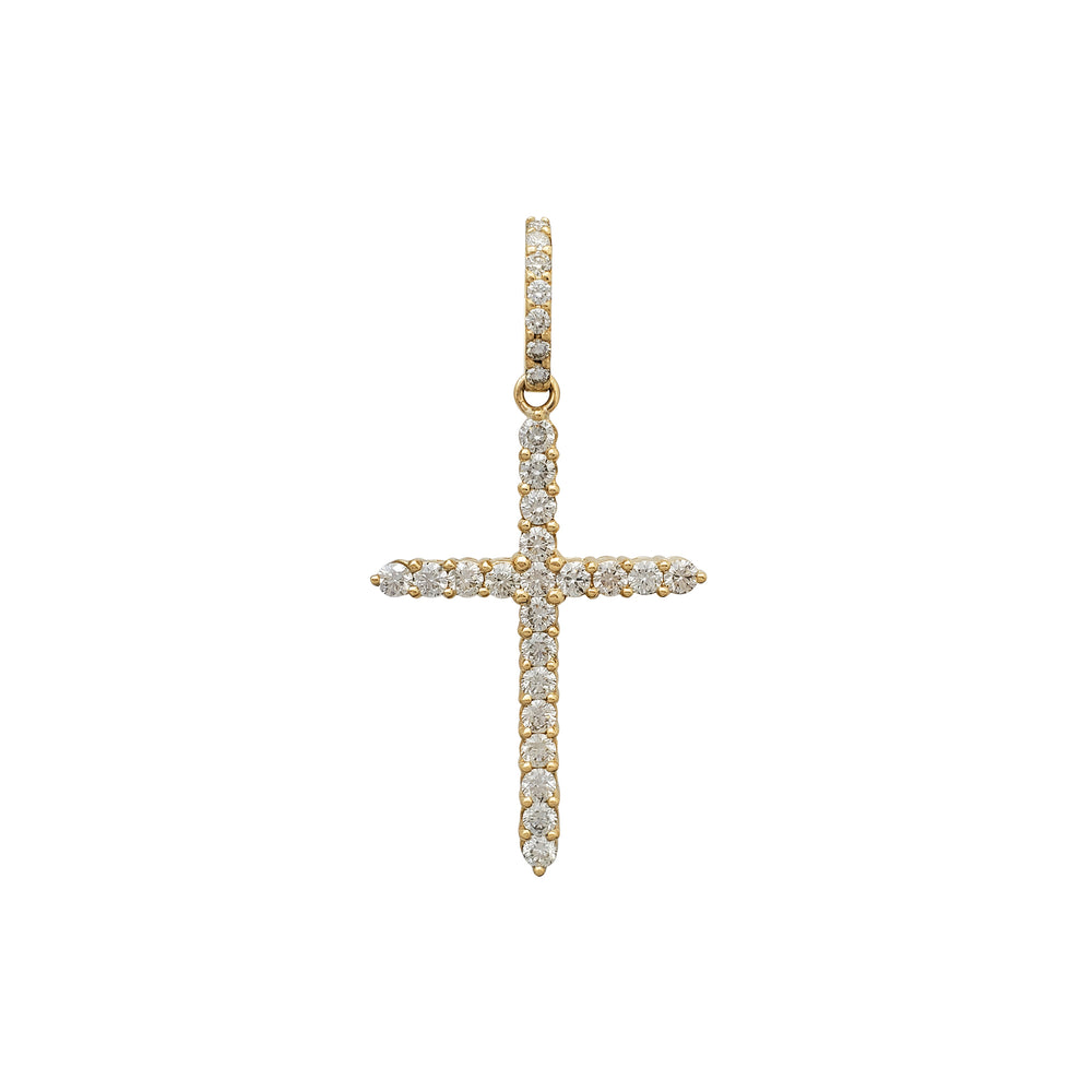 Diamond Cross Pendant (14K)