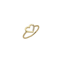 Ženski prsten od cirkonija u obliku srca (14K)