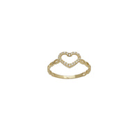 Zirkon Kalpli Parlak Bayan Yüzüğü (14K)