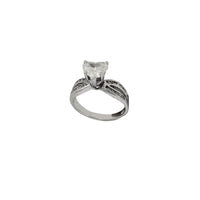 Diamond Heart-Setting Engagement Ring (14K)