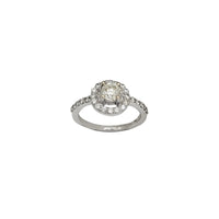 Diamond Halo Pave Standard Fit Engagement Ring (14K)