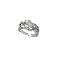 Diamond Intertwined Engagement Ring (14K)