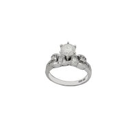 Diamond Channel-Setting Engagement Ring (14K)