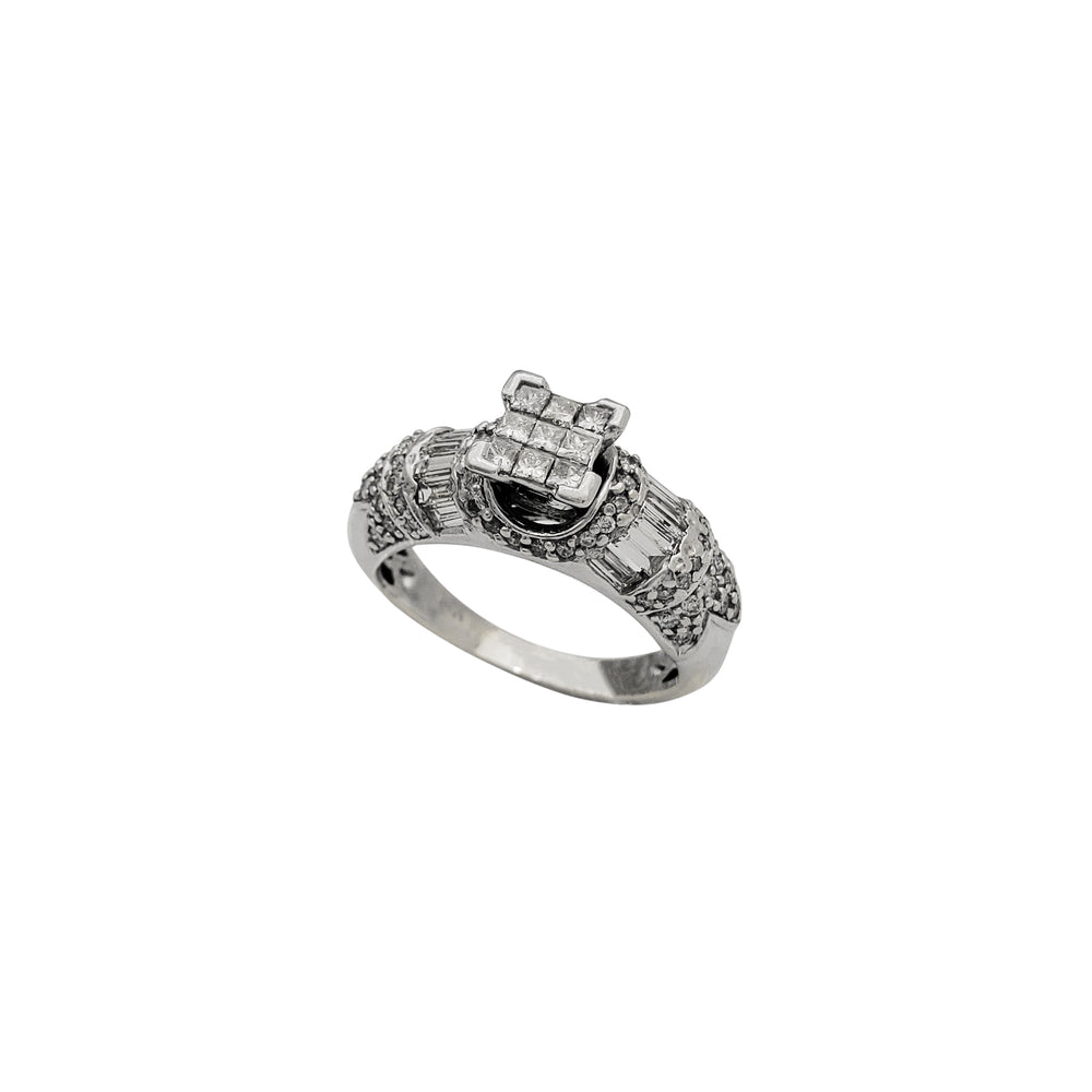 Diamond Pave Engagement Ring (14K)