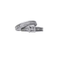 Diamond Milgrain Pave Engagement Ring (14K)