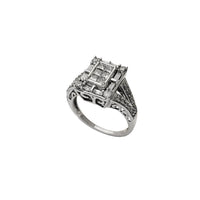 Diamond Rectangle Setting Engagement Ring (10K)
