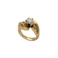 Diamond Bypass Engagement Ring (14K)