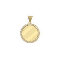 Diamondra Pave Round Picture Medallion Pendant (14K)