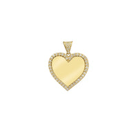 Diamond Heart Picture Medallion 吊坠 (14K)