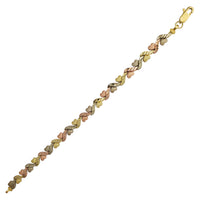 Tricolor Heart Fancy Lady Bracelet (14K)