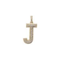 Diamanten letter "J" initiële hanger (14K)