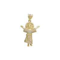 Iced-Out Divine Child Pendant (14K)