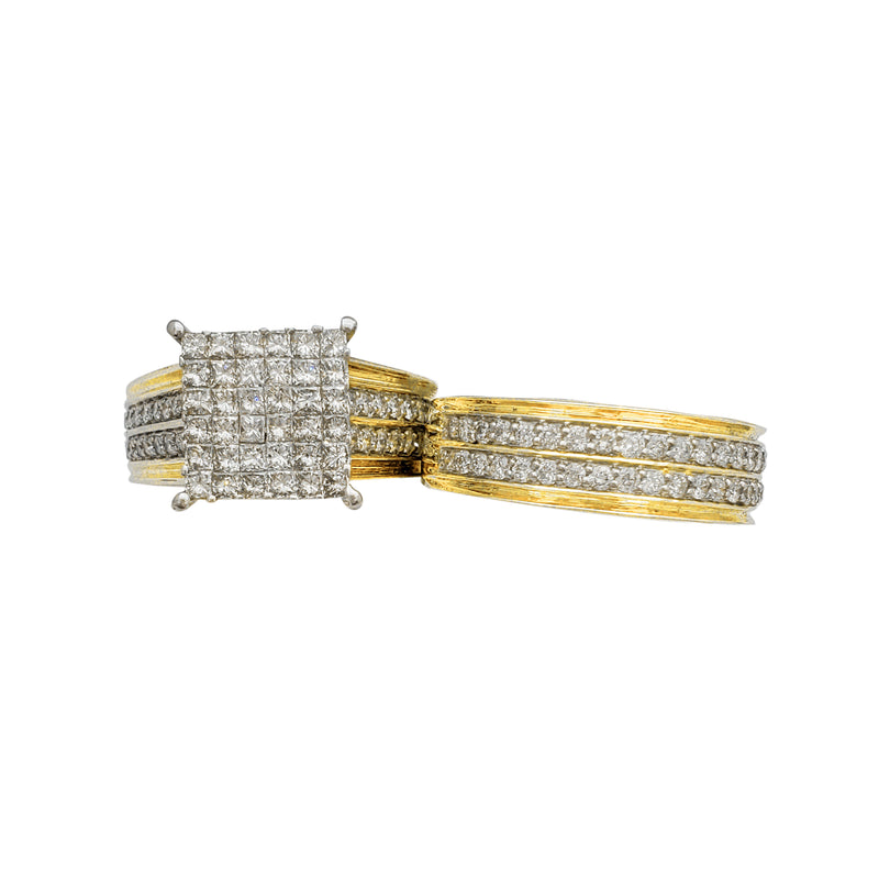 Diamond Two-Piece-Set Wedding/Engagement Ring (14K)