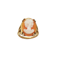 Rope Shank Cameo Lady Ring (14K)