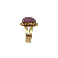 Diamond, Jade & Amethyst Lady Ring (14K)