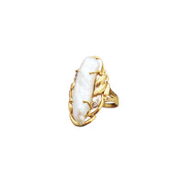 Anello di perle barocche (14K)