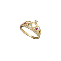 Zirconia Multicolor Crown/Tiara Baby/Kid's Youth Ring (14K)