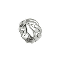 Elongated Cuban Link Ring (Silver)