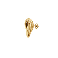 Interlocking Hoops Fancy Stud Earrings (14K)