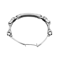 Diamond Beaded Motion ID Men's Bracelet (14K).