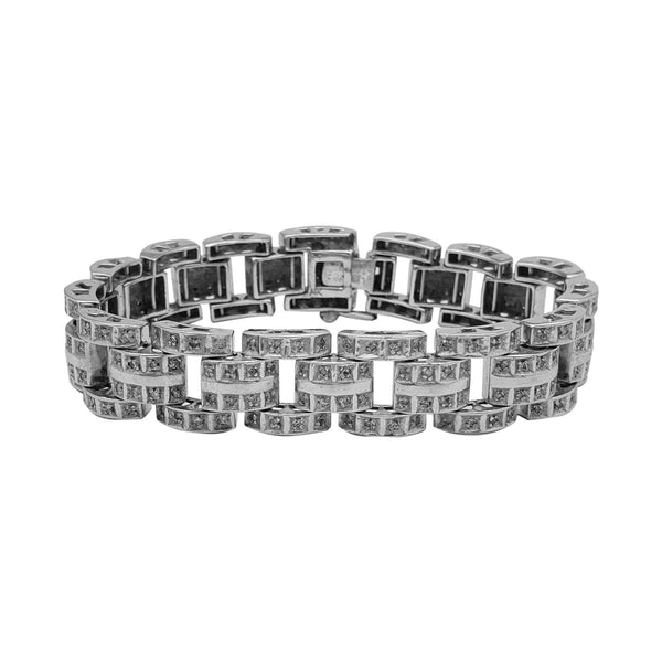 Diamond Link Men's Bracelet (14K)