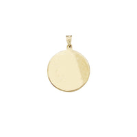 Solid Virgin Mary Round Pendant (14K)