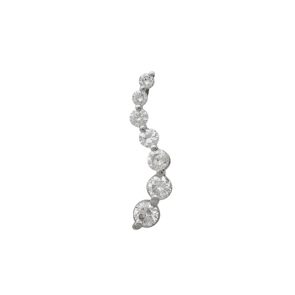 Diamond Twist Graduated Invisible Bail Pendant (14K)