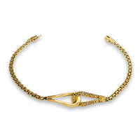 Interlocking Drop Diamond Bismark Lady Bracelet (14K).