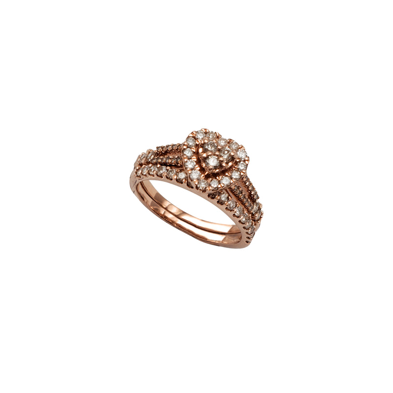 Diamond Two-Piece-Set Heart Engagement Ring (14K)