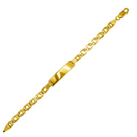 [7.7 mm] Bar ID Fancy Bracelet (14K).