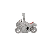 Zirconia Motor-Ninja Motorcycle Pendant (Silver)
