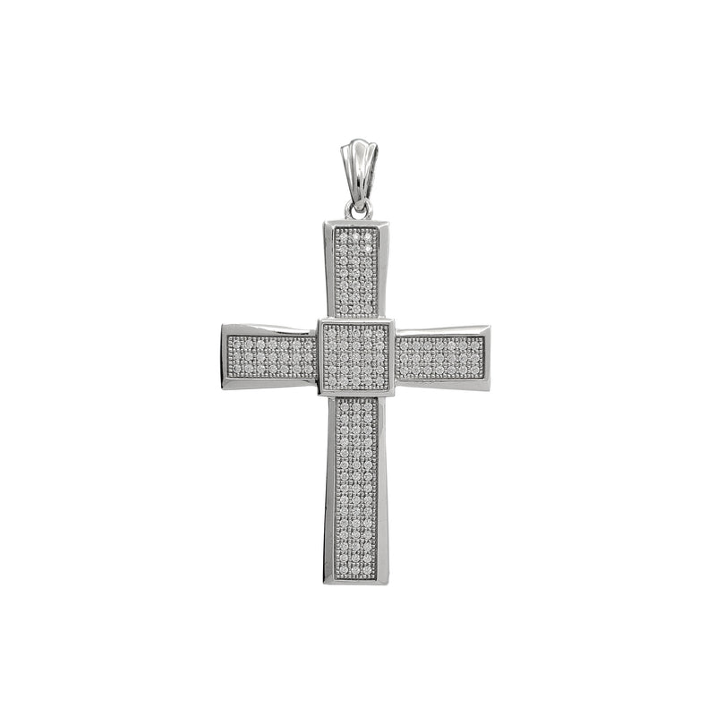 Iced-out Cross Pendant (Silver)